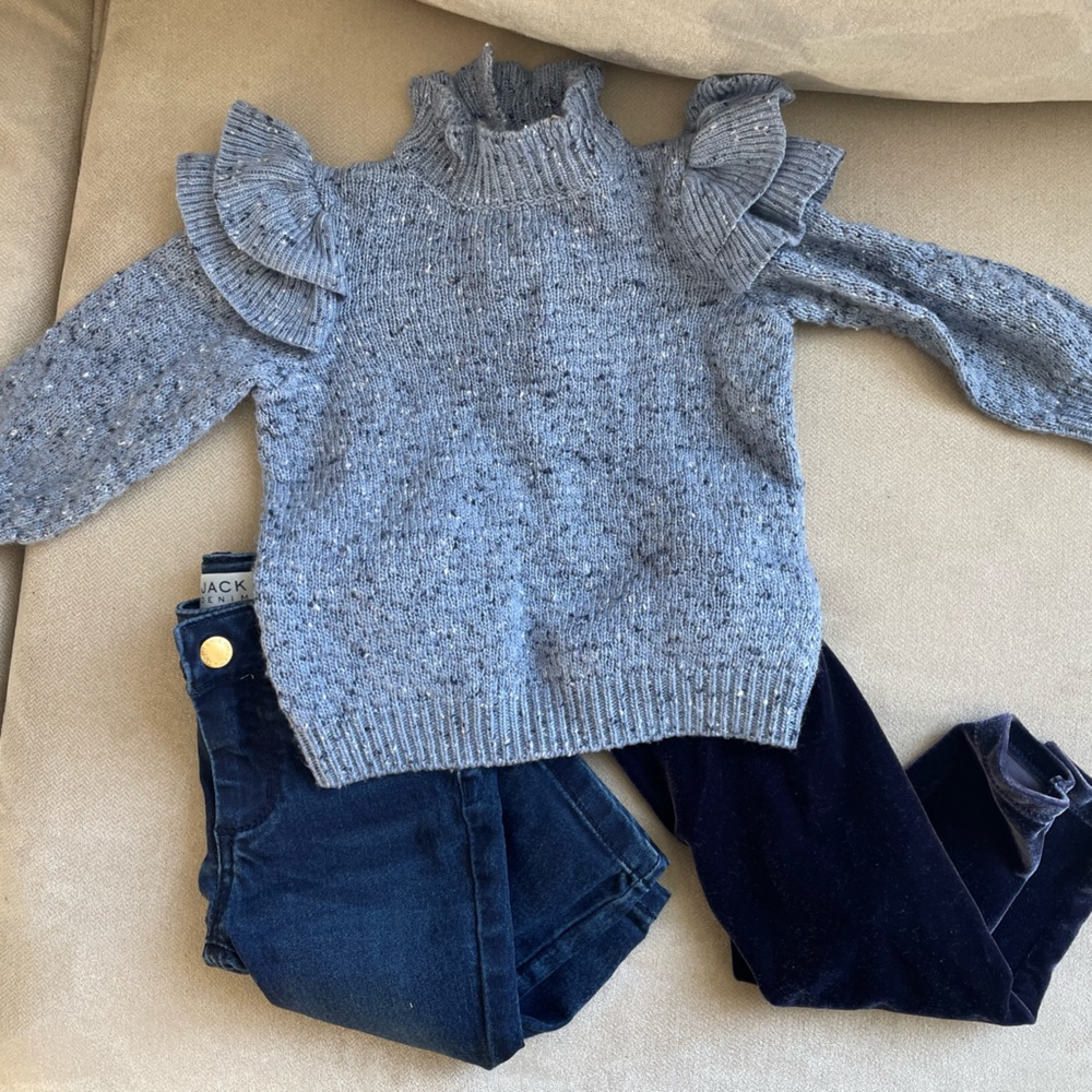 Janie and Jack 6-12 month girls sweater and pants set